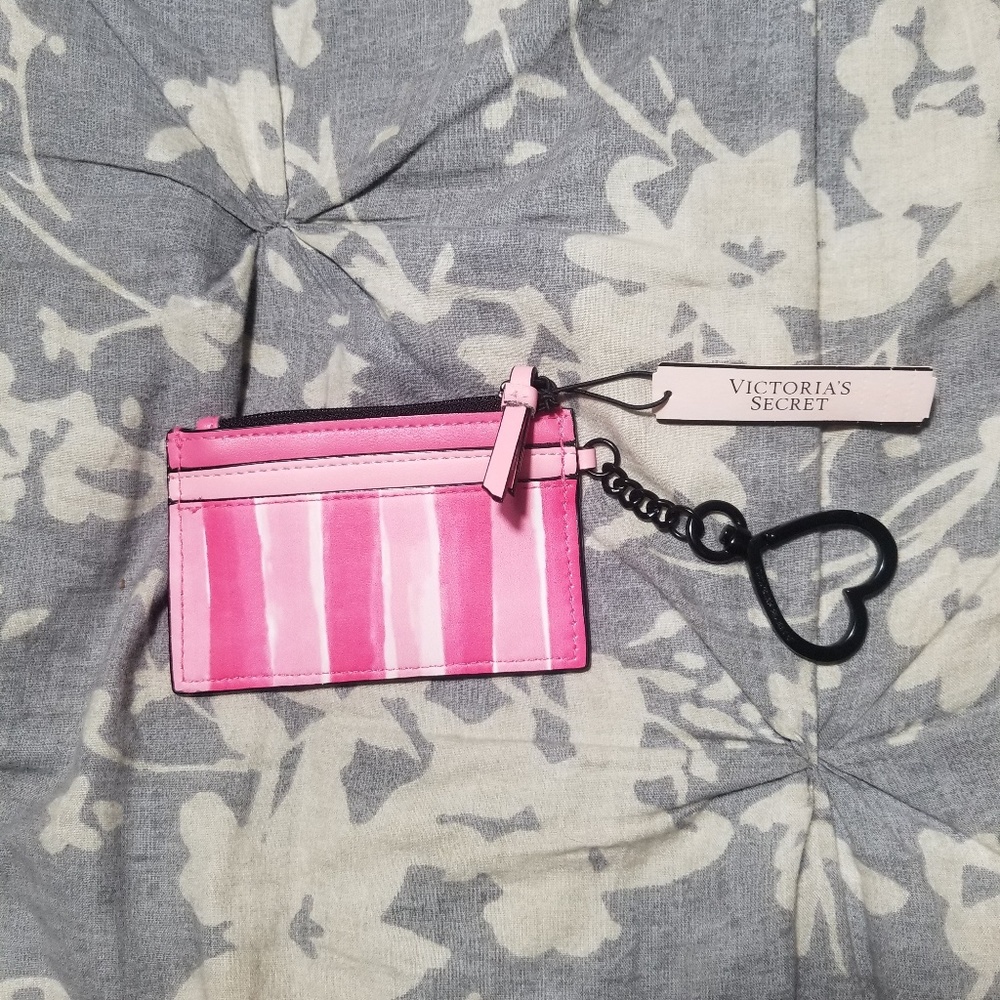 Victoria's Secret Pink Signature Striped Card Case